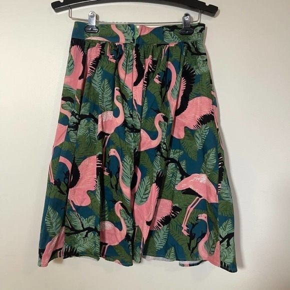 Voodoo Vixen Flamingo Skirt Size Small 4 - Picture 5 of 7